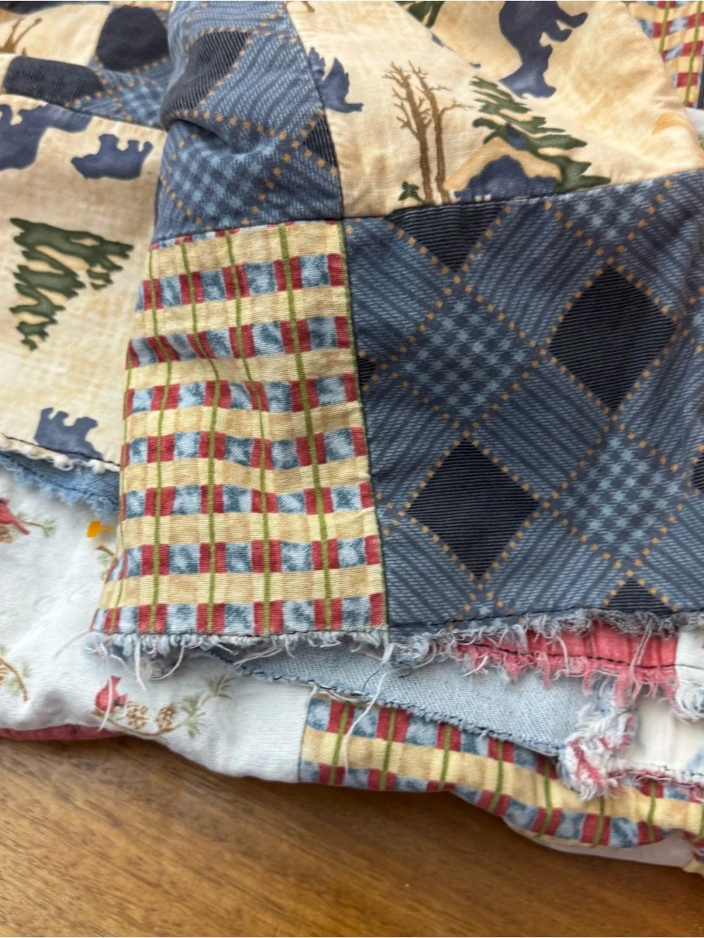 Handmade Denim Rag Quilt 64